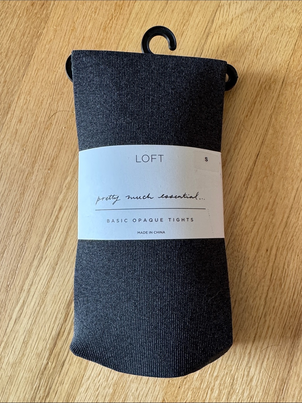 LOFT Charcoal Gray Opaque Tights